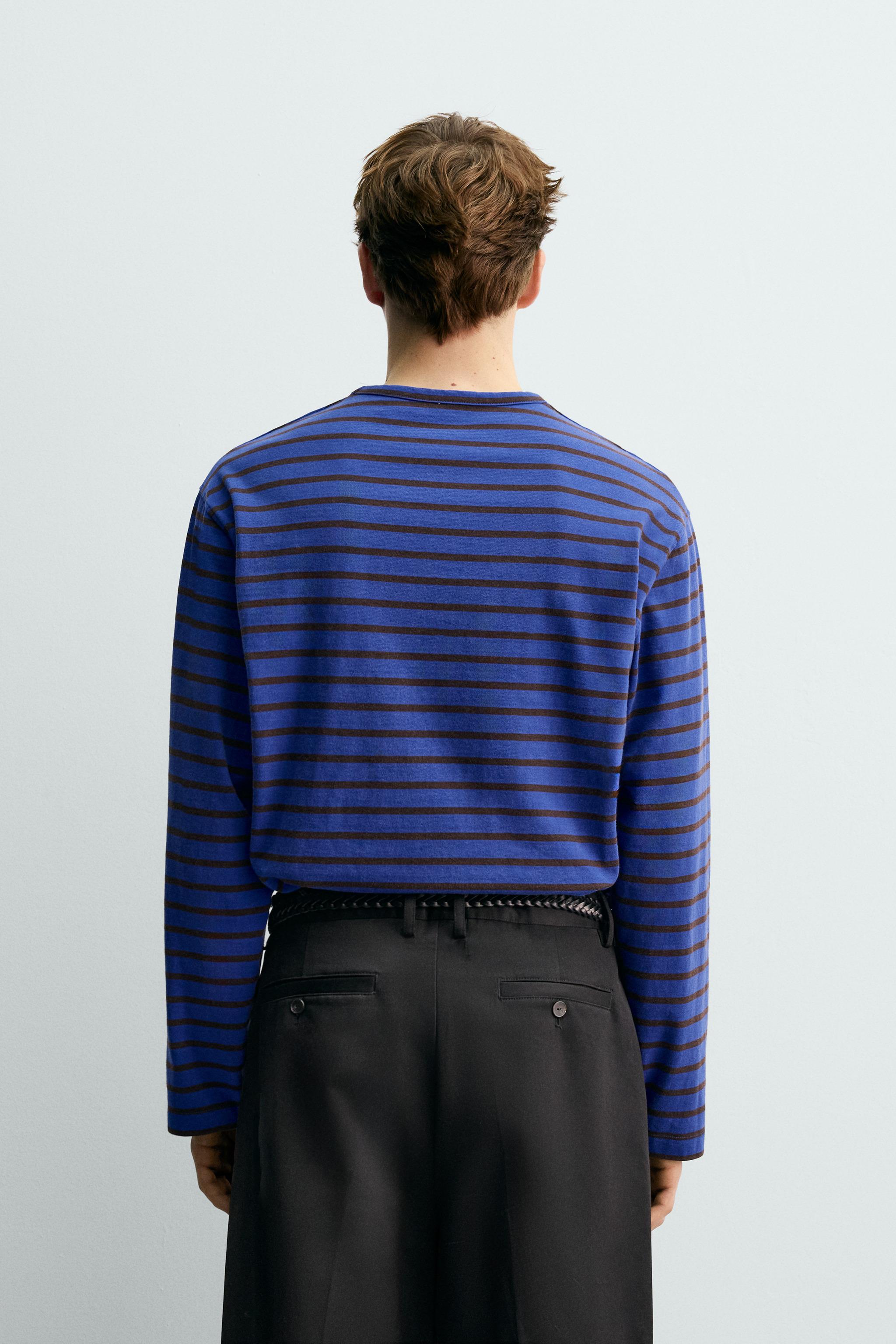 STRIPED JACQUARD T-SHIRT AARON LEVINE X ZARA